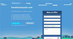 Desktop Screenshot of freedirectorysite.com